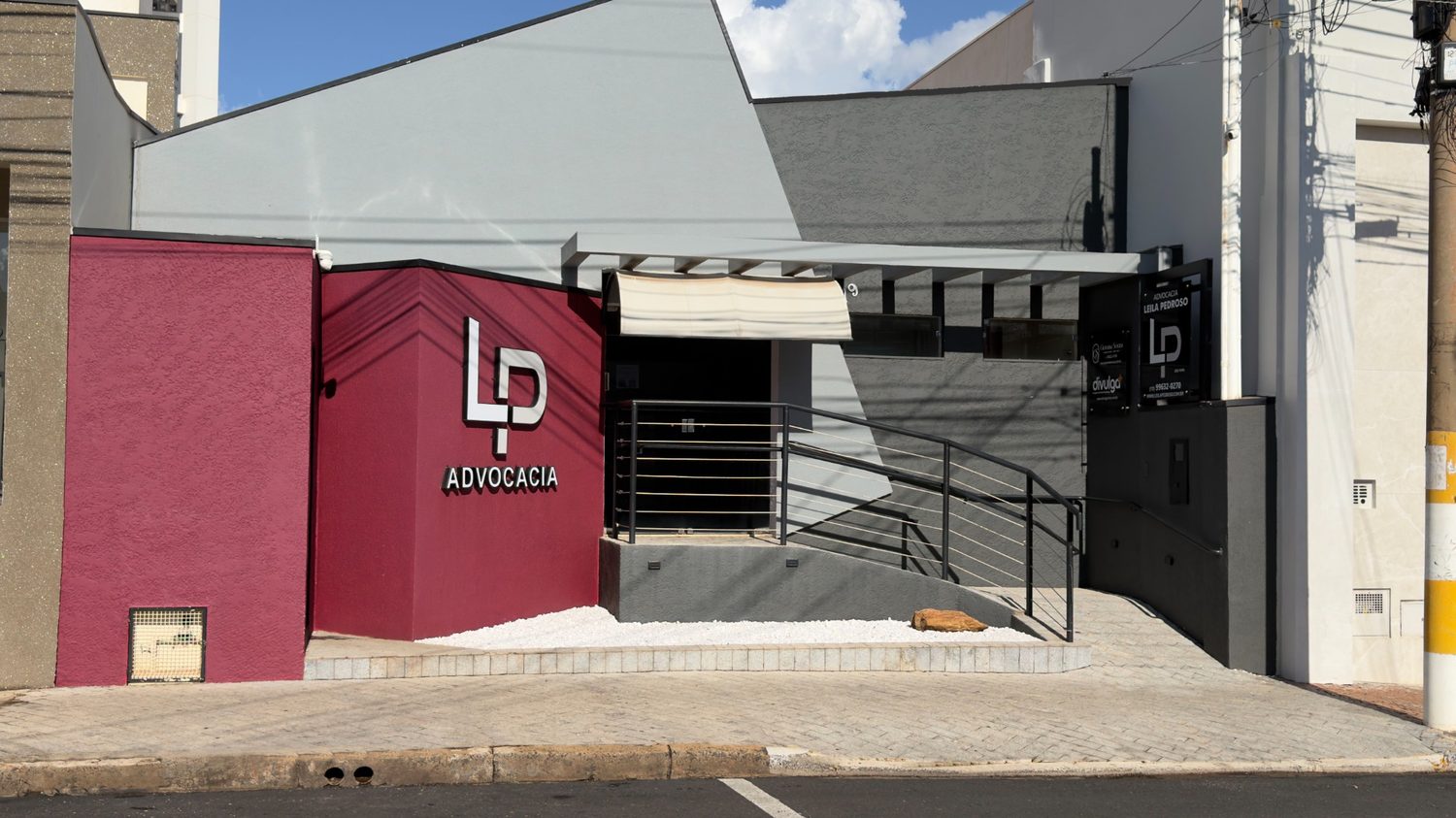 Fachada do escritório LP Advocacia em Fernandópolis